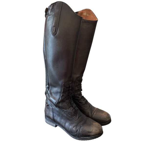 Tredstep Donatello Renaissance Black Leather Tall Equestrian Boots - Picture 1 of 10